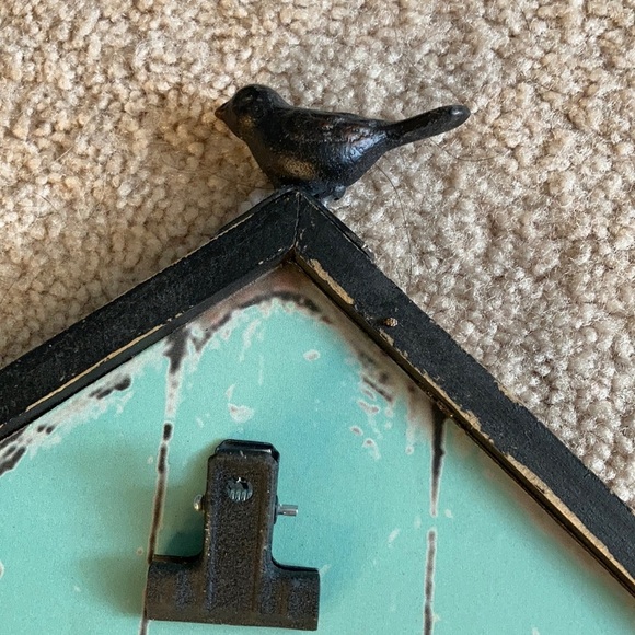 House Display Frame with Clips Teal Blue Farmhouse Country Cottagecore - Picture 2 of 3